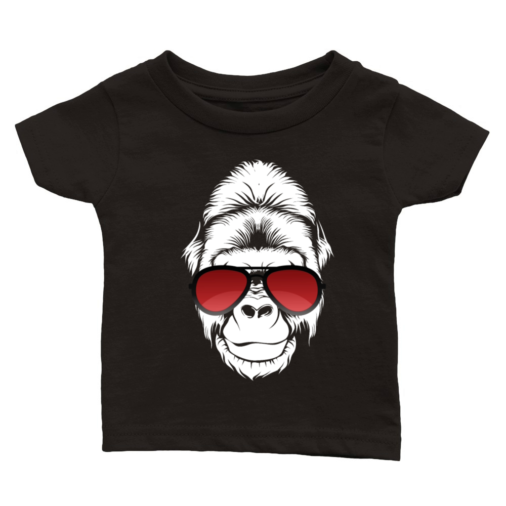Cool Gorrila Sunglasses Classic Baby Crewneck T-shirt