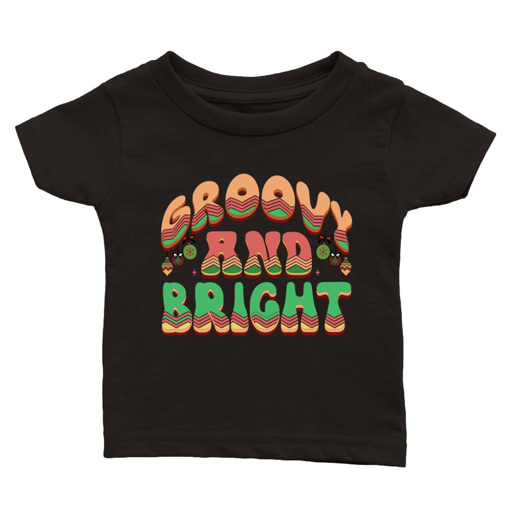 groovy and bright,Christmas Classic Baby Crewneck T-shirt