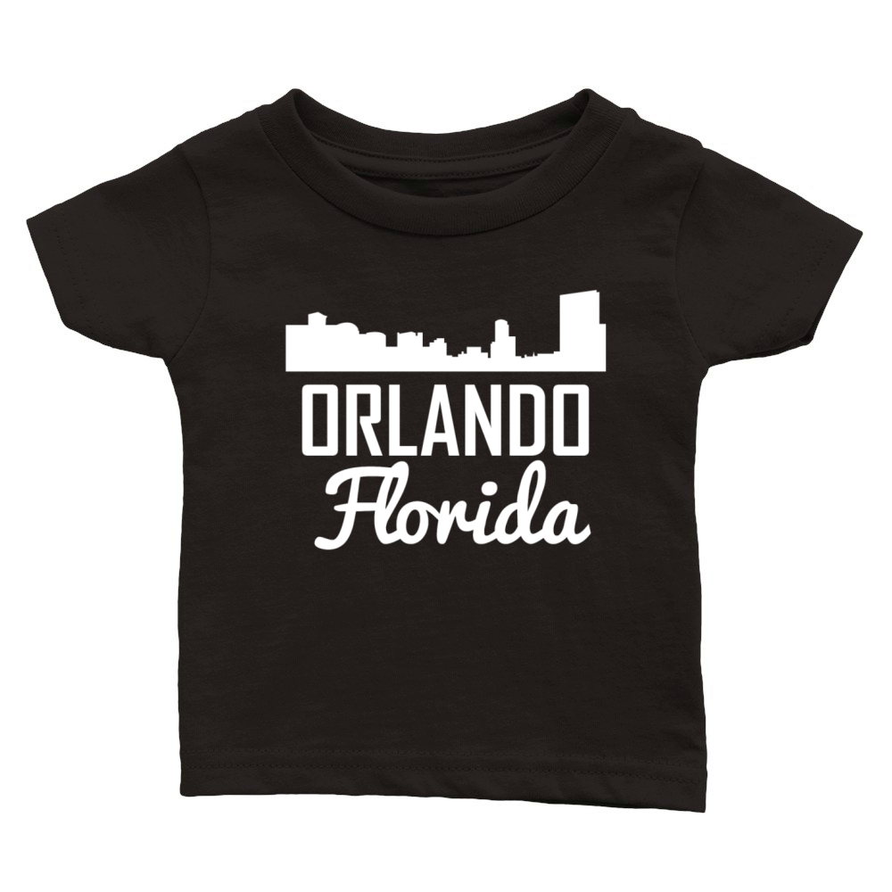 Orlando Florida Skyline Classic Baby Crewneck T-shirt