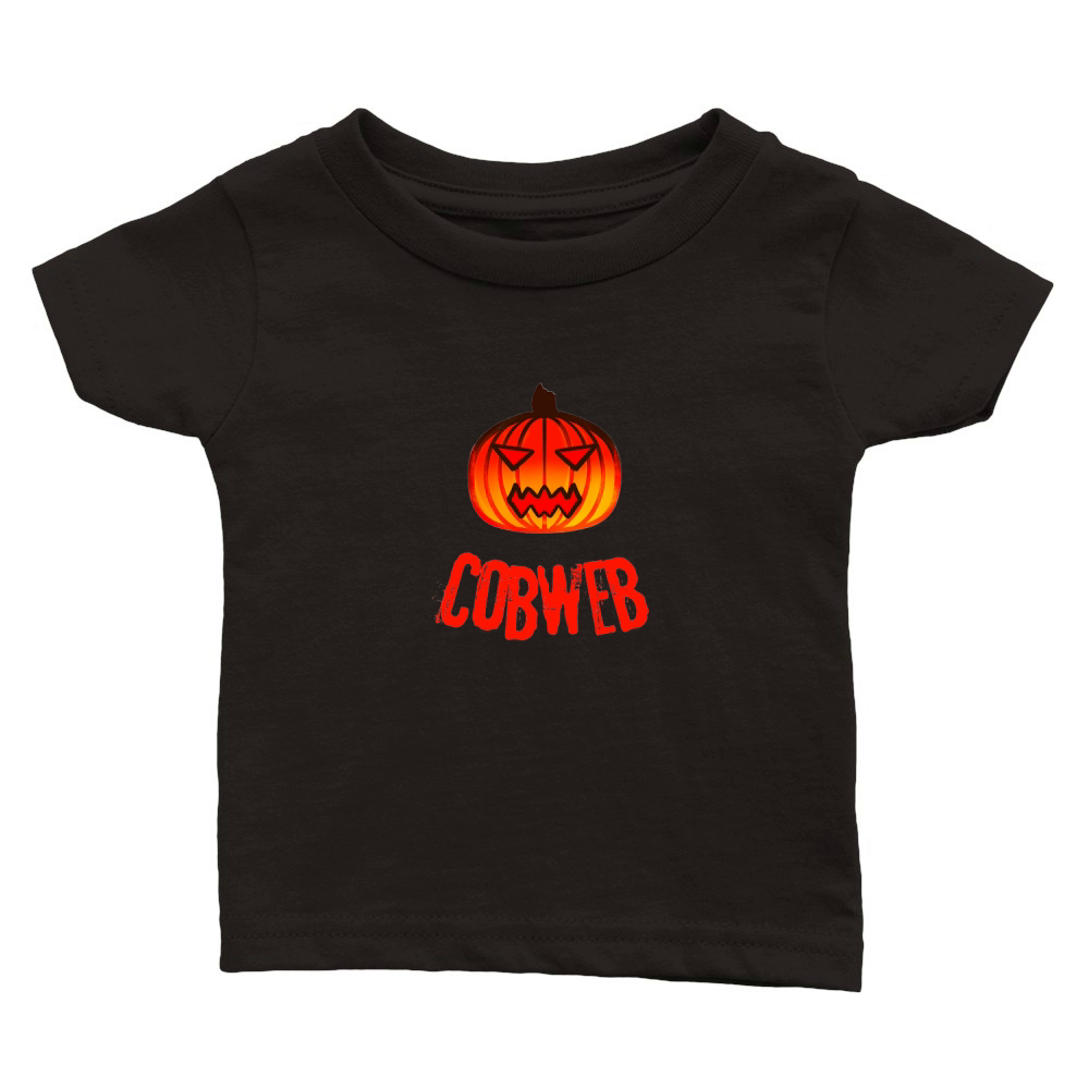 Pumpkin Cobweb Classic Baby Crewneck T-shirt