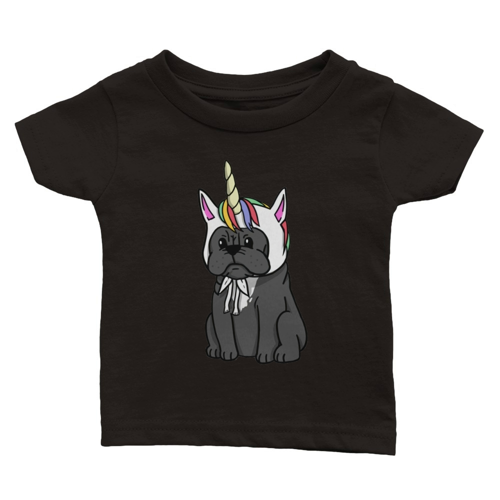 Unicorn French Bulldog Classic Baby Crewneck T-shirt