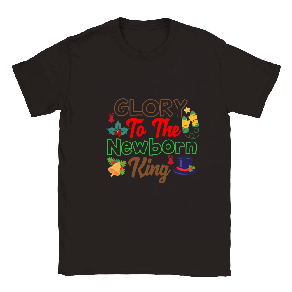 Glory To The Newborn King Classic Kids Crewneck T-shirt