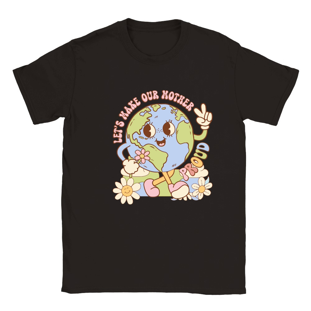 Groovy Earth Day Quote Classic Kids Crewneck T-shirt