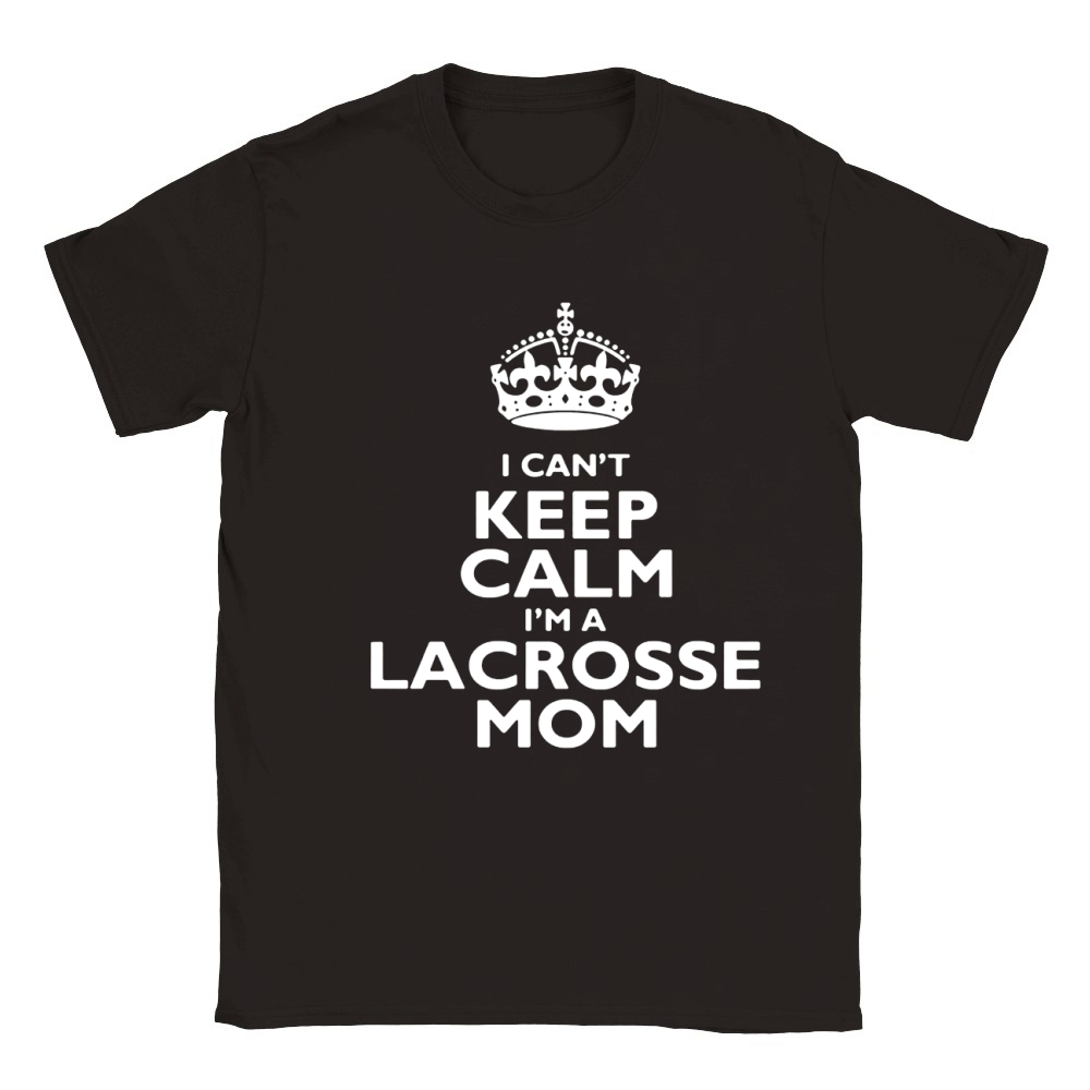 I Cant Keep Calm Im A Lacrosse Mom Classic Kids Crewneck T-shirt
