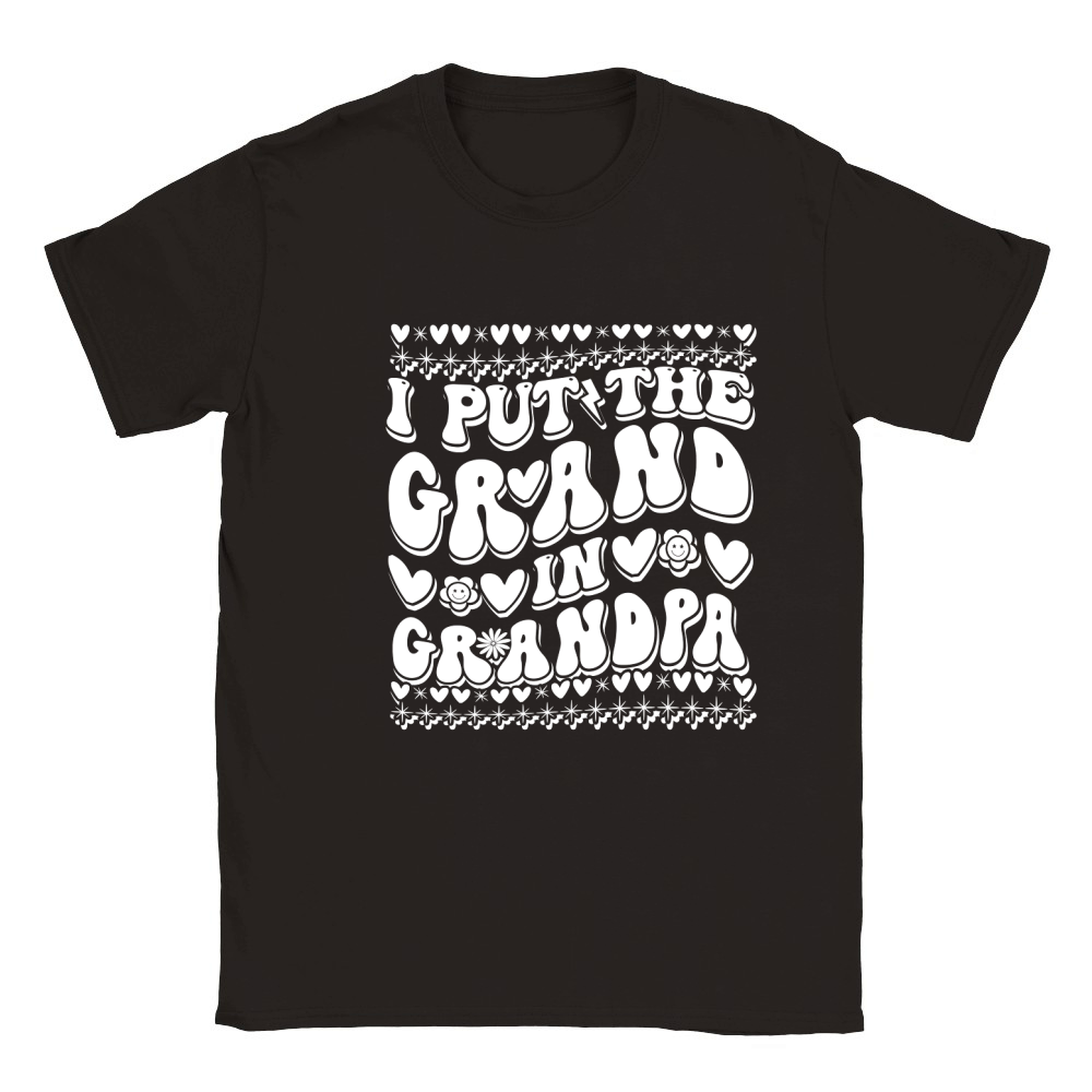 I put grand or grandpa Classic Kids Crewneck T-shirt