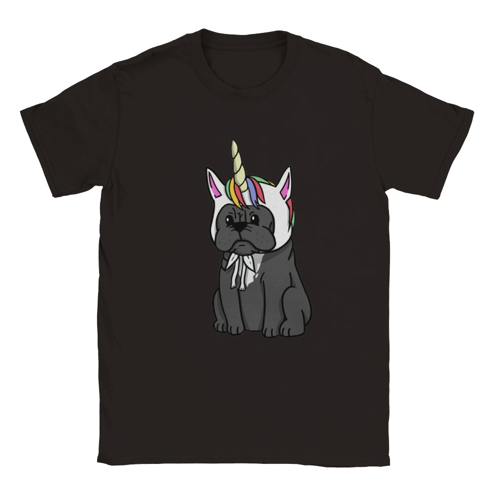 Unicorn French Bulldog Classic Kids Crewneck T-shirt