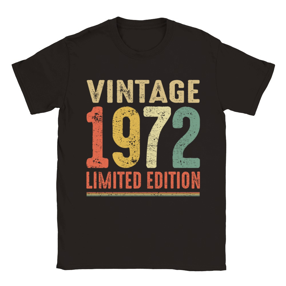 Vintage 1972 Limited Edition 50th Birthday Gift Classic Kids Crewneck T-shirt