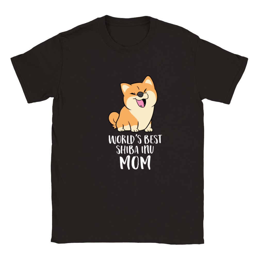 Worlds Best Shiba Inu Mom Dog Shiba Mama Cute Classic Kids Crewneck T-shirt