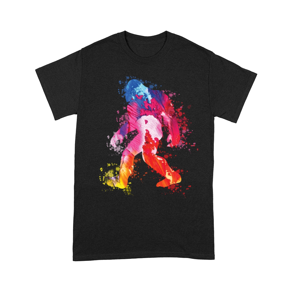 Bigfoot Color Silhouette Sasquatch Art Comfort T-shirt