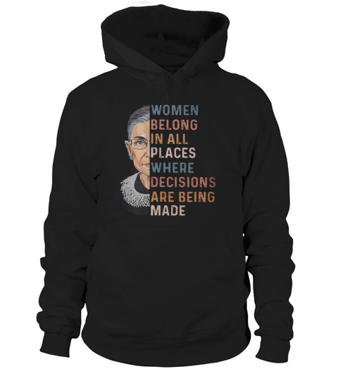 Ruth Bader Ginsburg RBG Hoodie Unisex