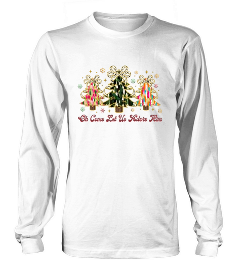 Oh come let us adore him brushstroke Long sleeved Unisex