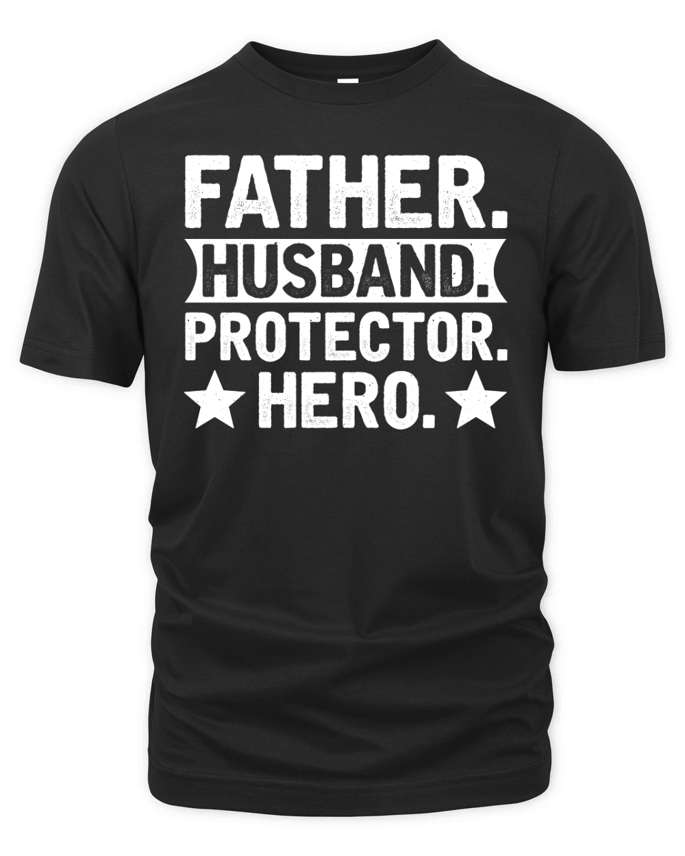 Father Husband Protector Hero (2) Organic Unisex T-shirt
