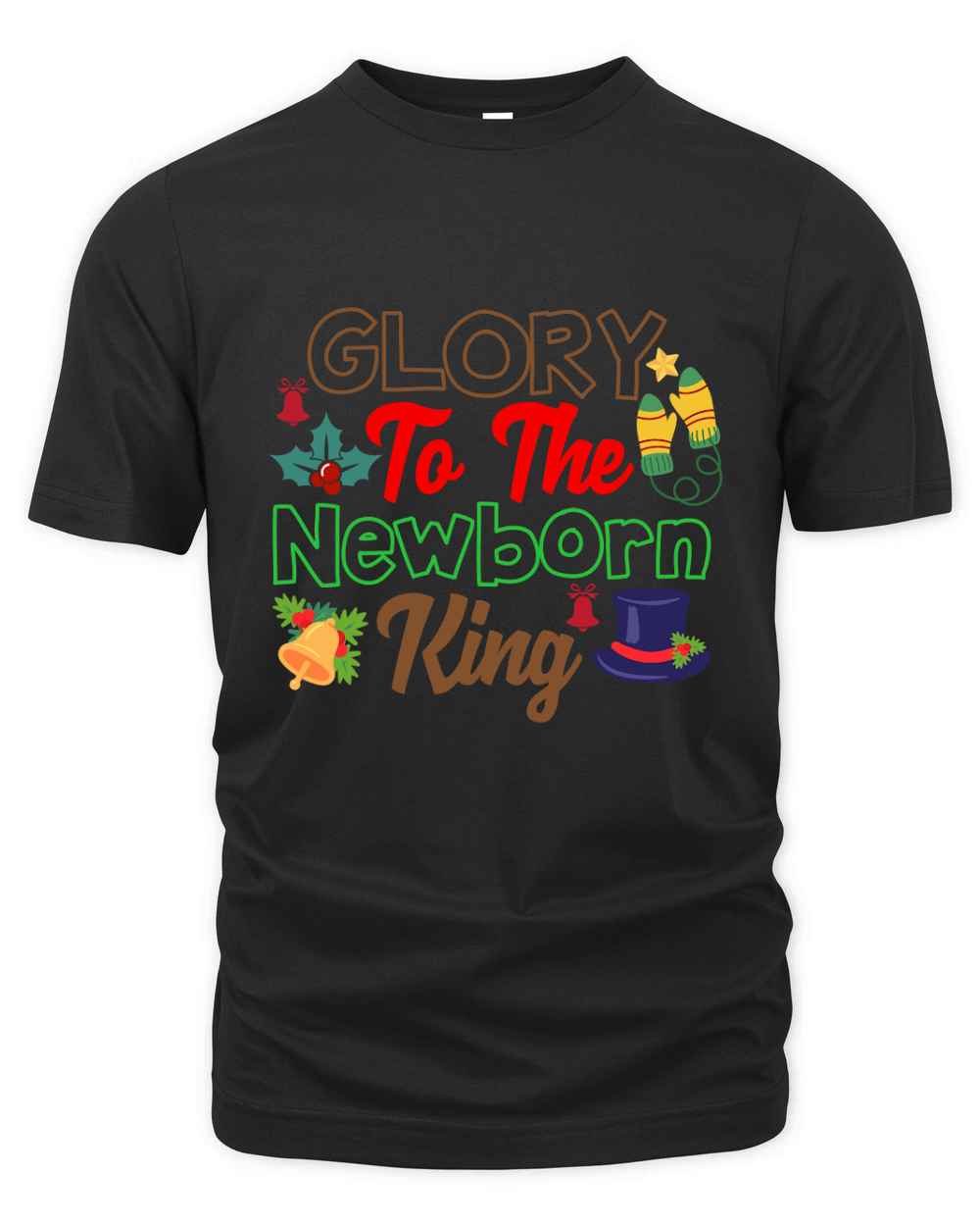 Glory To The Newborn King Organic Unisex T-shirt