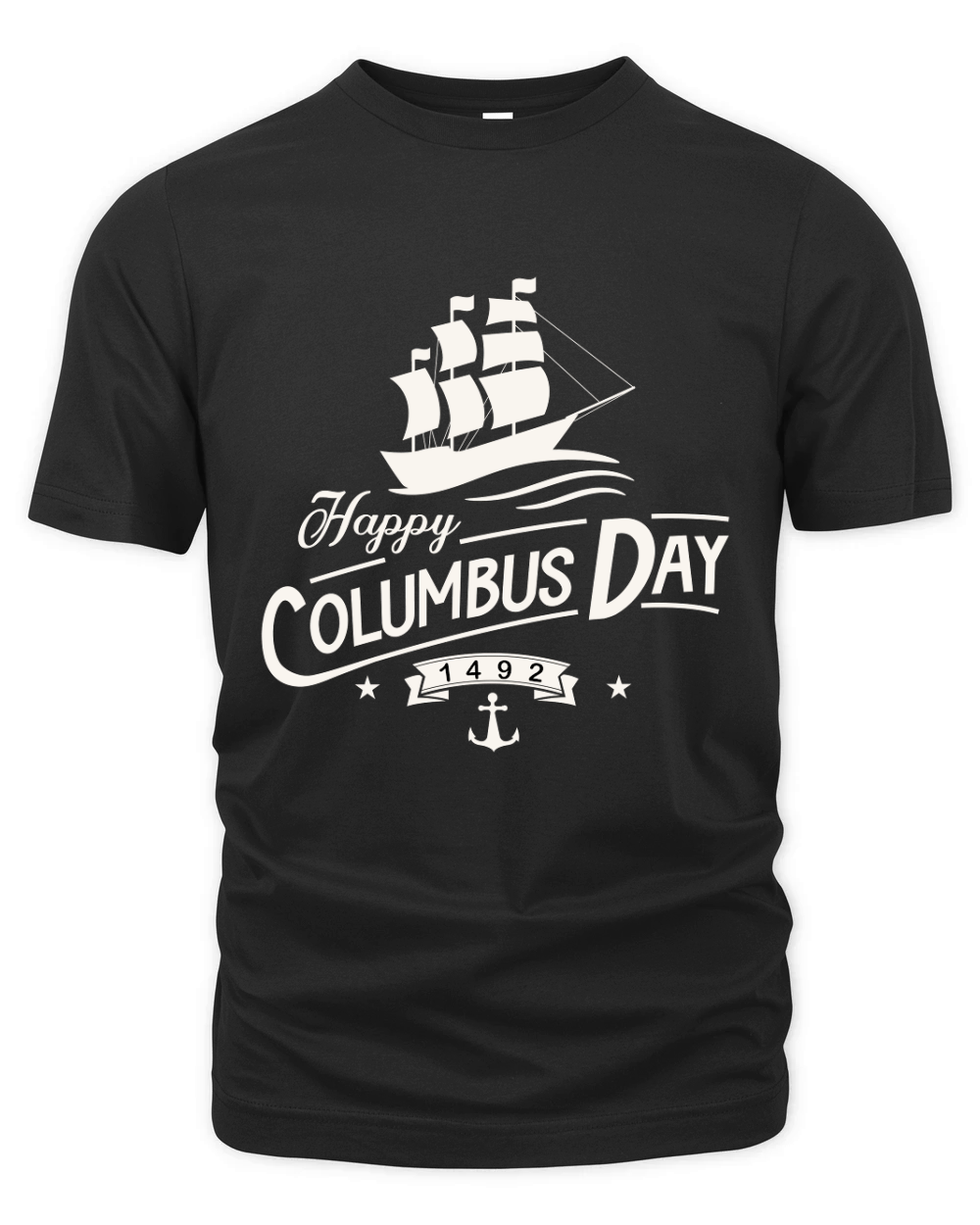 Happy Columbus day Organic Unisex T-shirt