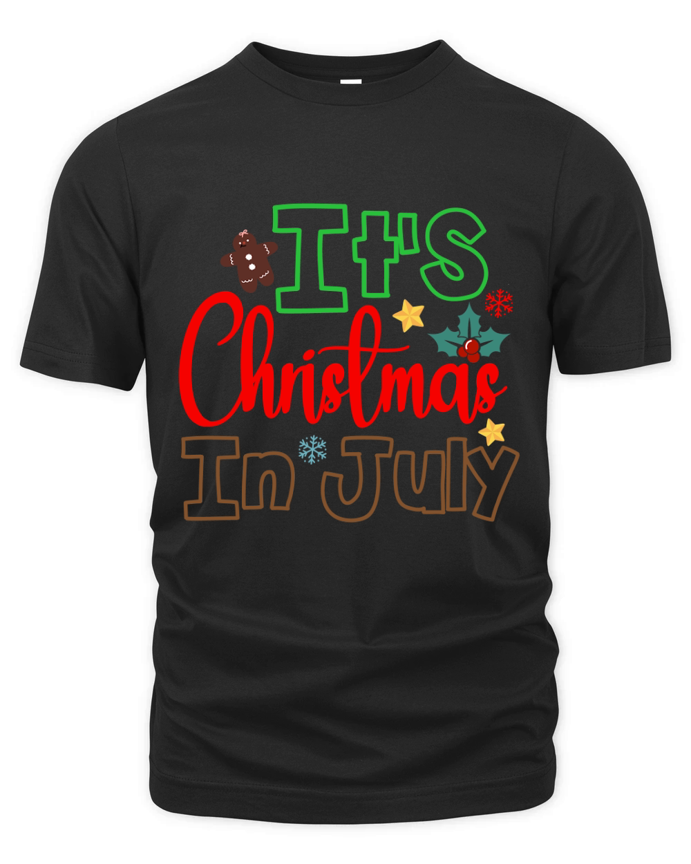 Its Christmas In July Organic Unisex T-shirt