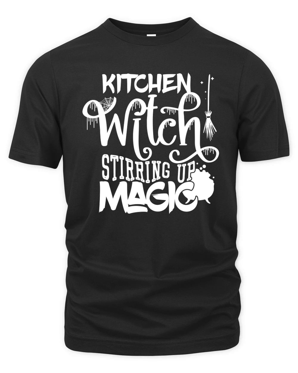 Kitchen Witch Stirring up magic Organic Unisex T-shirt
