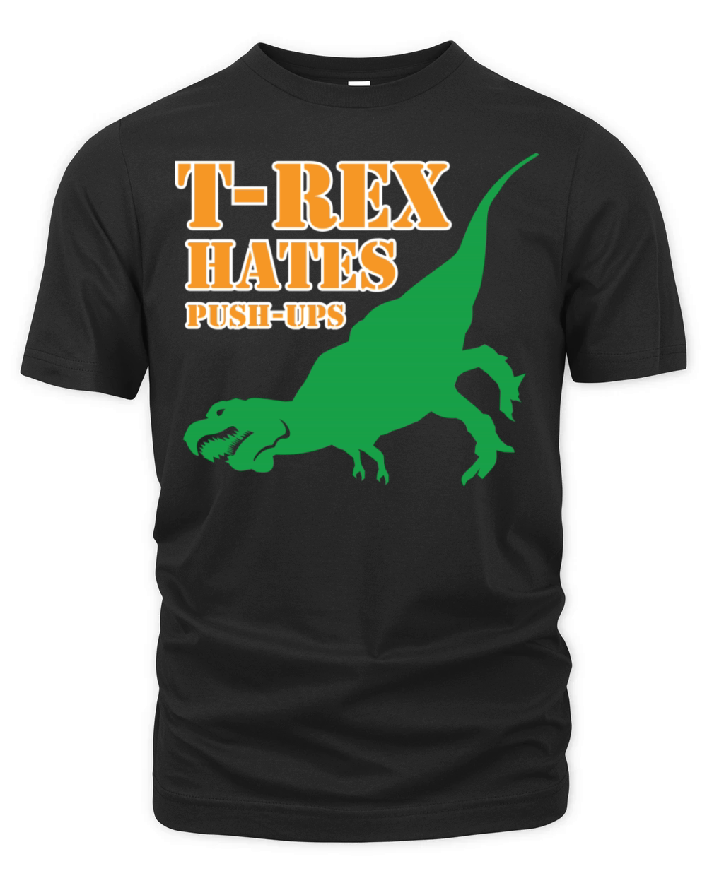 T-Rex Hates Push-Ups T shirt Organic Unisex T-shirt