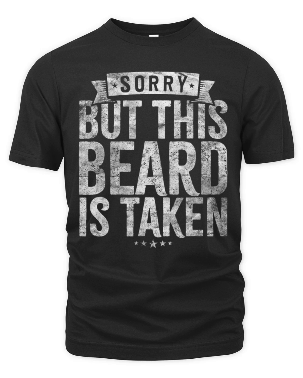 Valentines Day Beard Design Sorry this beard is Organic Unisex T-shirt