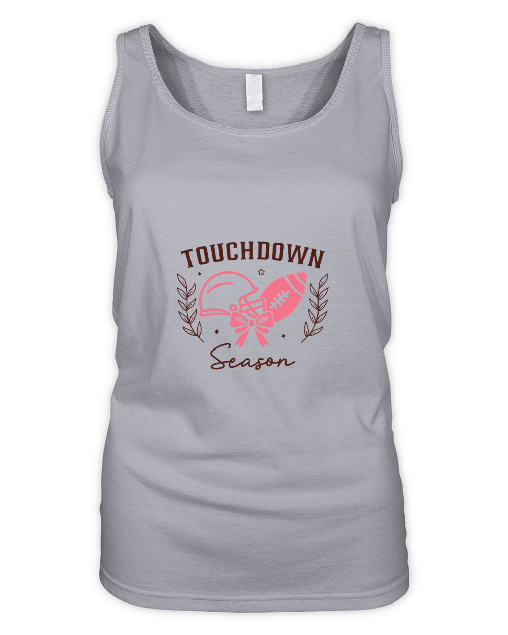 Coquette Football Bow Touchdown Season Organic Women's Tank Top