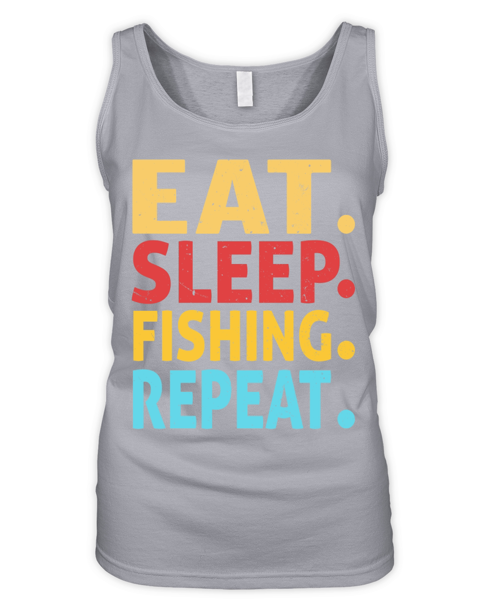 Eat sleep fishing repeat Organic Women's Tank Top