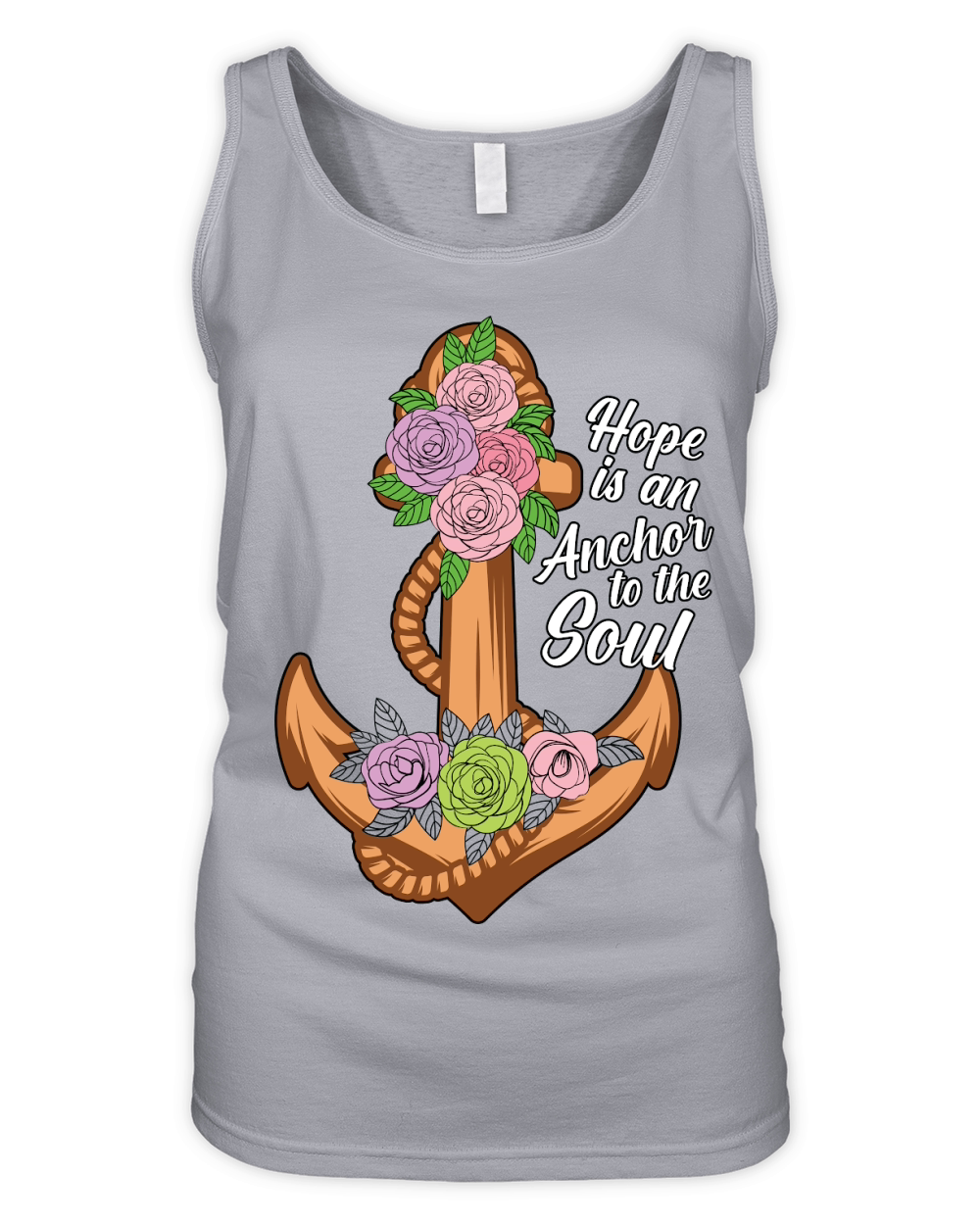 Hope is an Anchor to Organic Women's Tank Top
