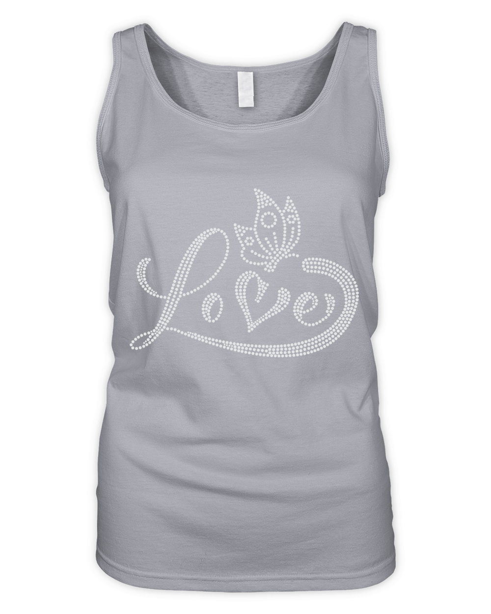 Love Rhinestone Organic Women's Tank Top