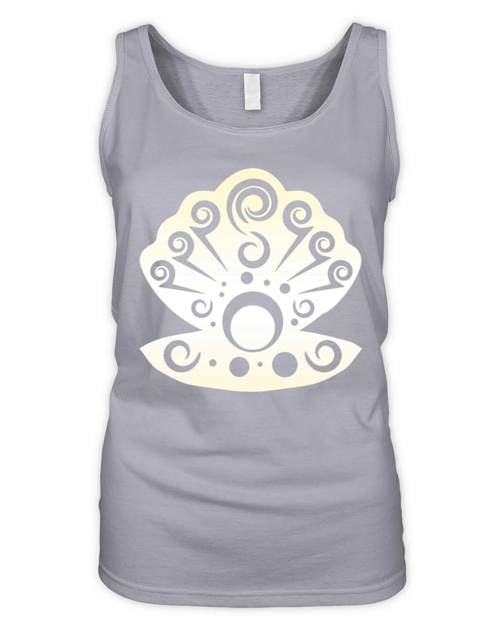Maori Oyster Pearl Polynesian Tribal Tattoo Gift Organic Women's Tank Top