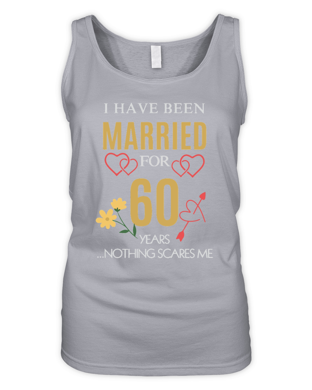 Married for 60 Years 60th Wedding Organic Women's Tank Top