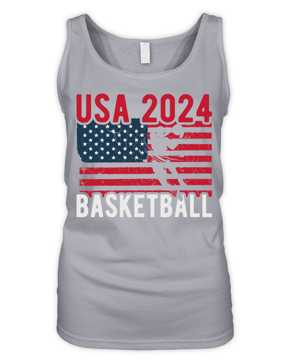 USA 2024 basketball Organic Women's Tank Top