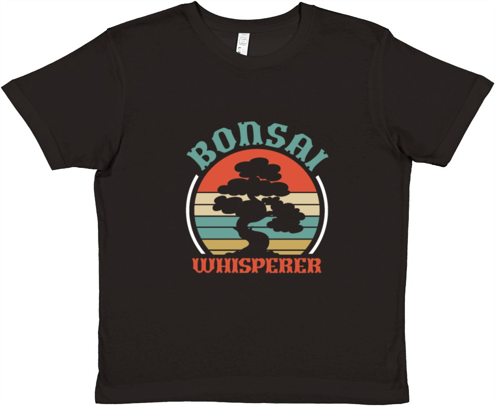 Bonsai Whisperer Retro Vintage Premium Kids Crewneck T-shirt