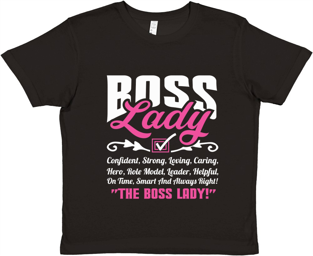 Boss lady Confident Strong Loving Premium Kids Crewneck T-shirt
