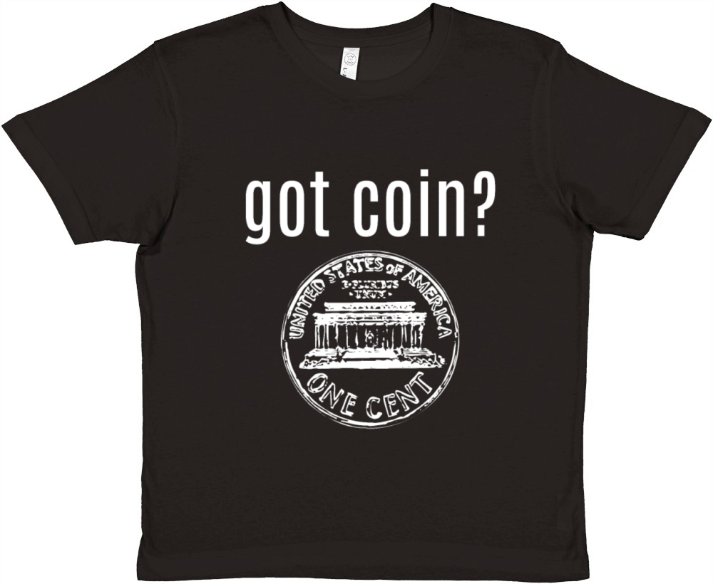 Coins Premium Kids Crewneck T-shirt