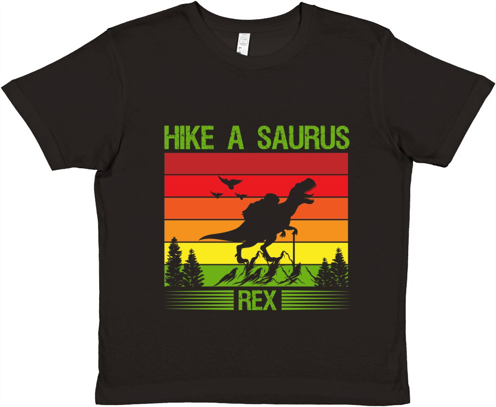 Hike a saurus rex Premium Kids Crewneck T-shirt