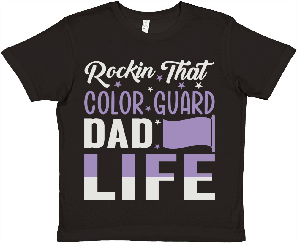 Rockin That Color Guard Dad Life 06 Premium Kids Crewneck T-shirt