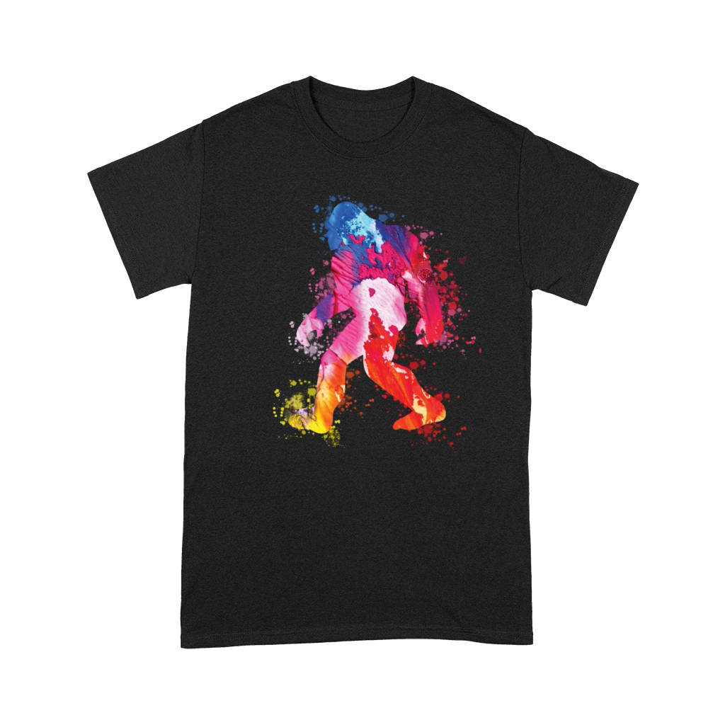 Bigfoot Color Silhouette Sasquatch Art Premium T-shirt