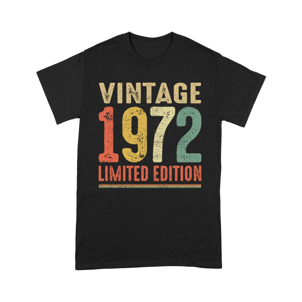 Vintage 1972 Limited Edition 50th Birthday Gift Premium T-shirt
