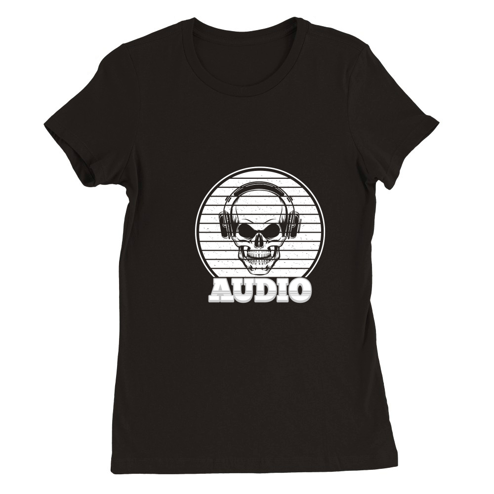 Audio (4) Premium Womens Crewneck T-shirt