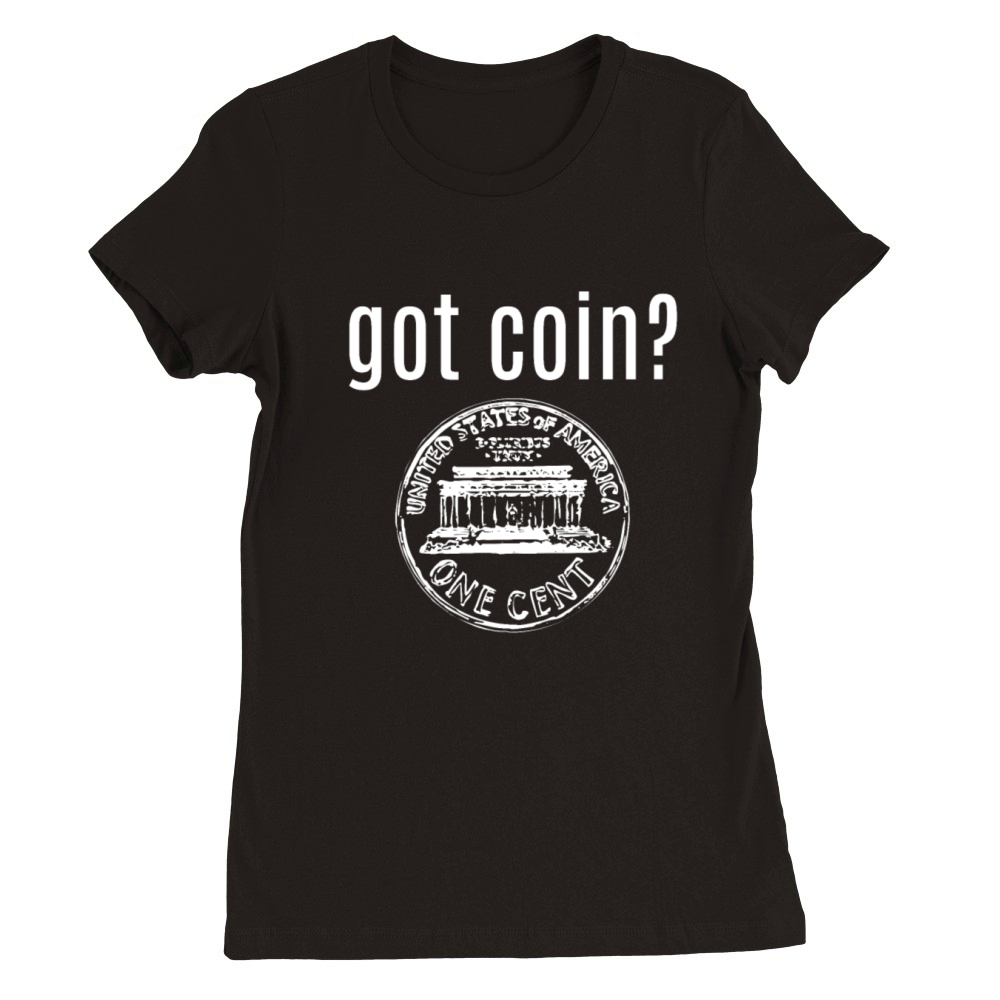 Coins Premium Womens Crewneck T-shirt
