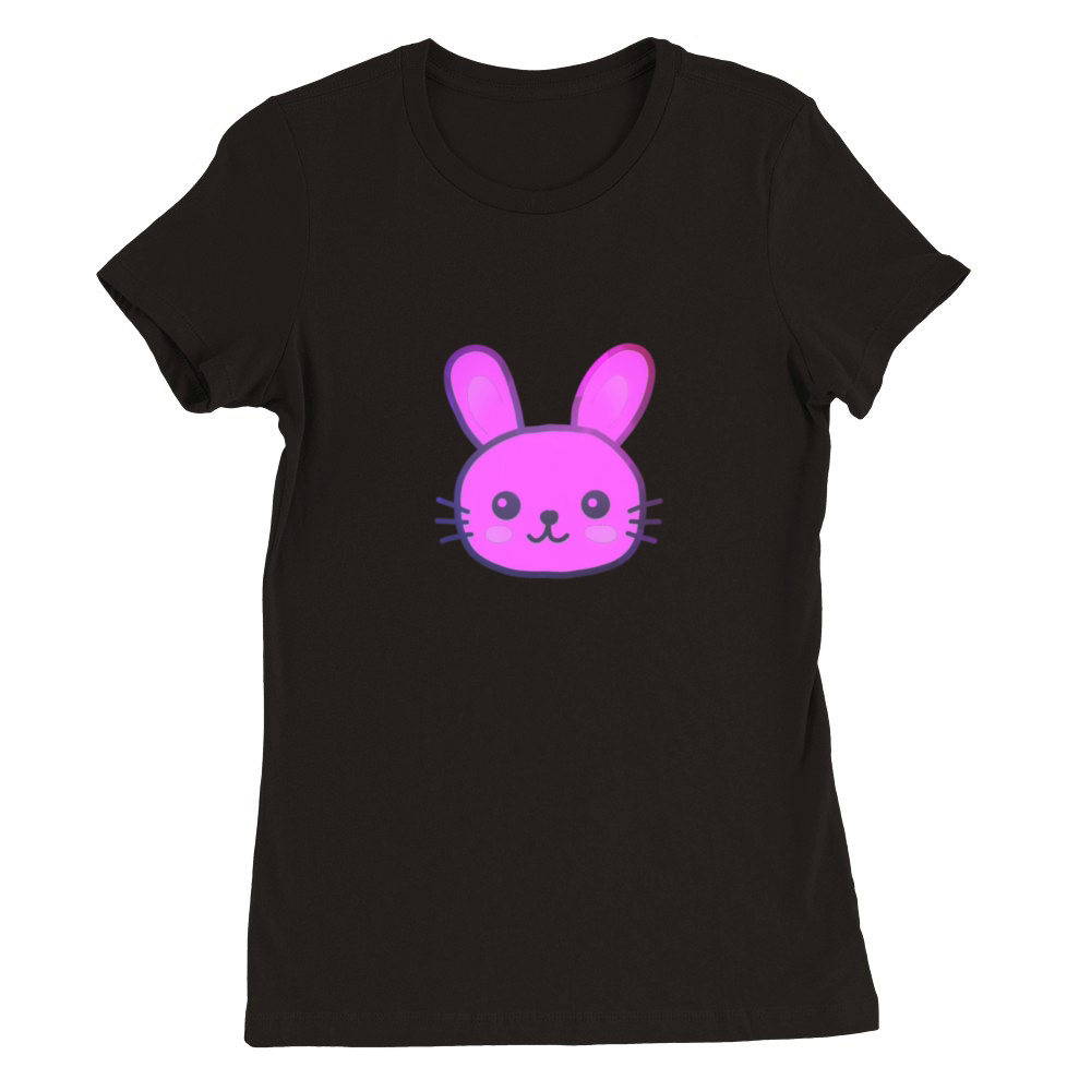 Colorful bunny Easter Bunny for easter Bunny Premium Womens Crewneck T-shirt
