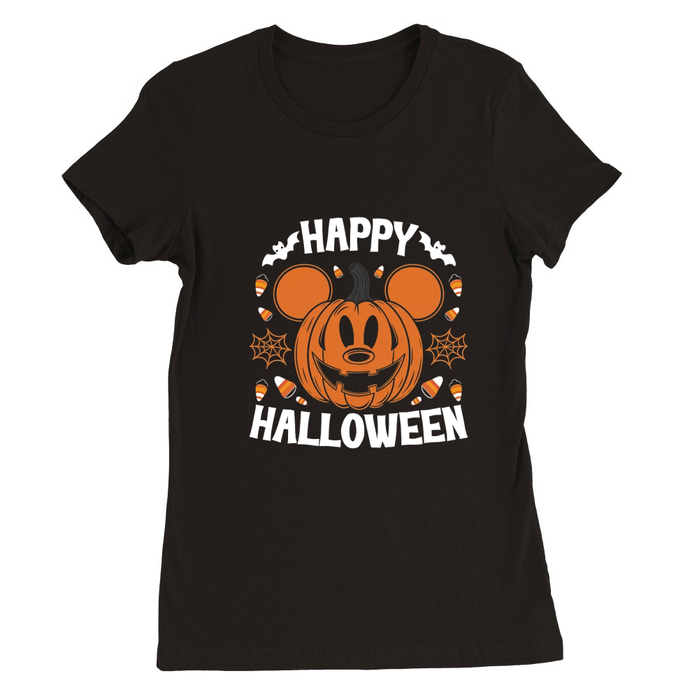 Happy Halloween (1) Premium Womens Crewneck T-shirt