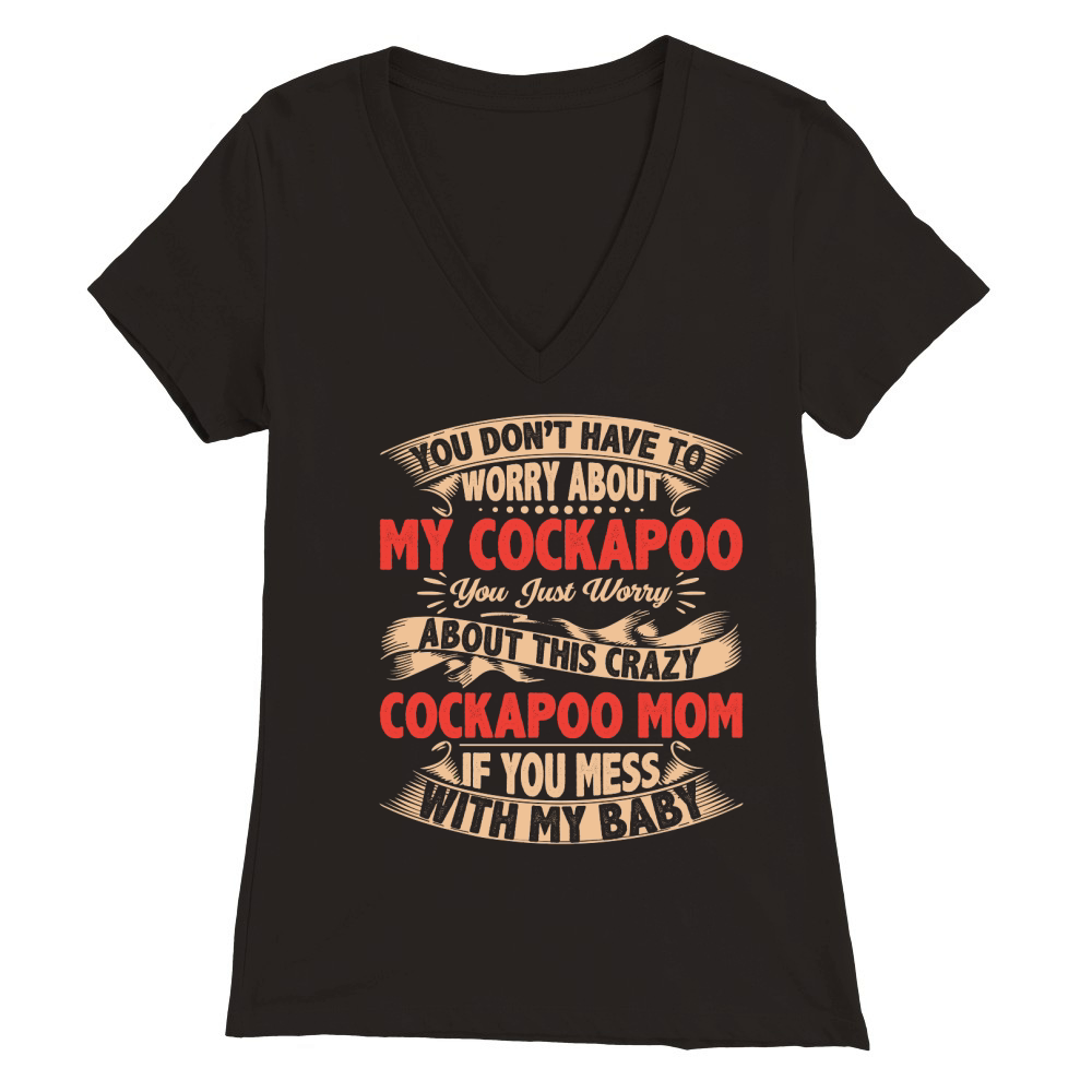 Cockapoo Dog Lover Premium Womens V-Neck T-shirt