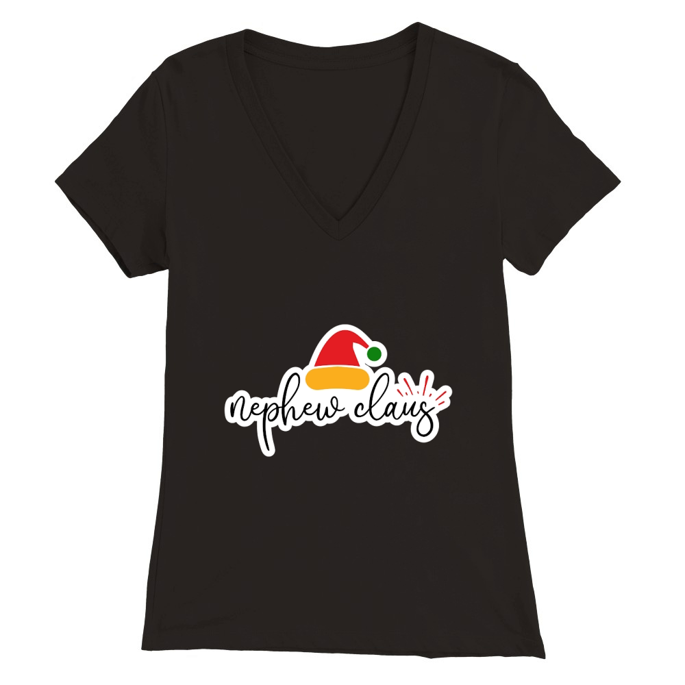 Nephew Claus Premium Womens V-Neck T-shirt