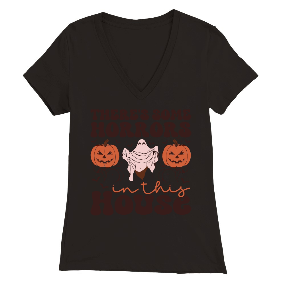 Theres Some Horrors In This House (1) Premium Womens V-Neck T-shirt