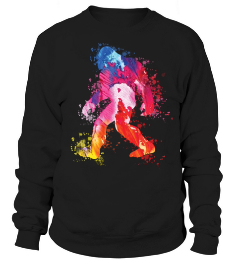 Bigfoot Color Silhouette Sasquatch Art Sweatshirt Unisex
