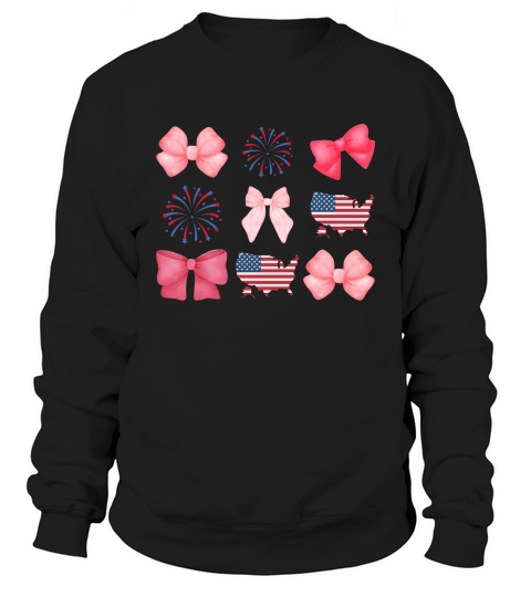 Coquette American Flag png Sweatshirt Unisex