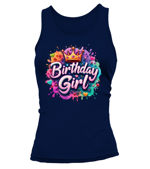 Birthday Girl with Crown 3 Tank top Woman