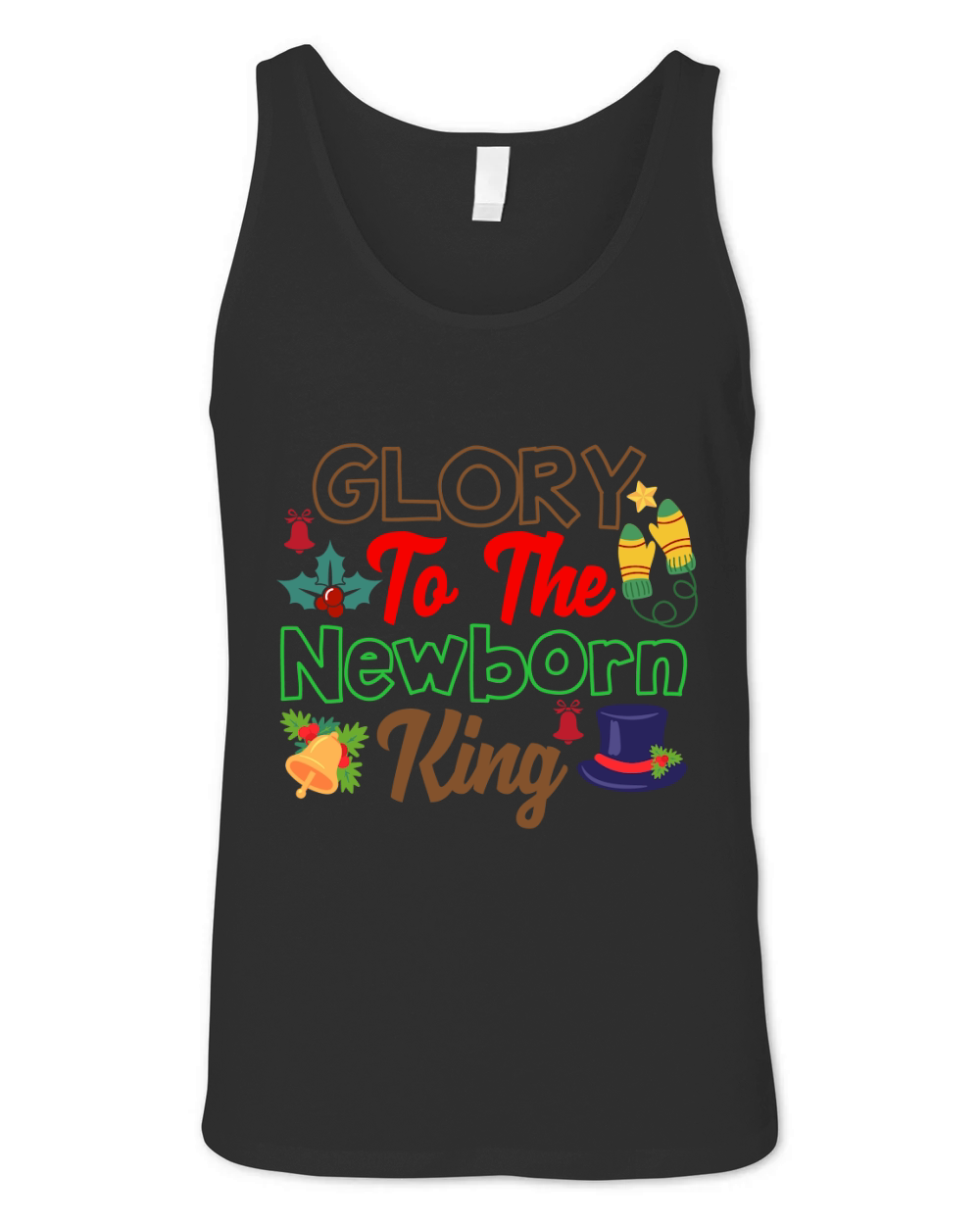 Glory To The Newborn King Unisex Jersey Tank