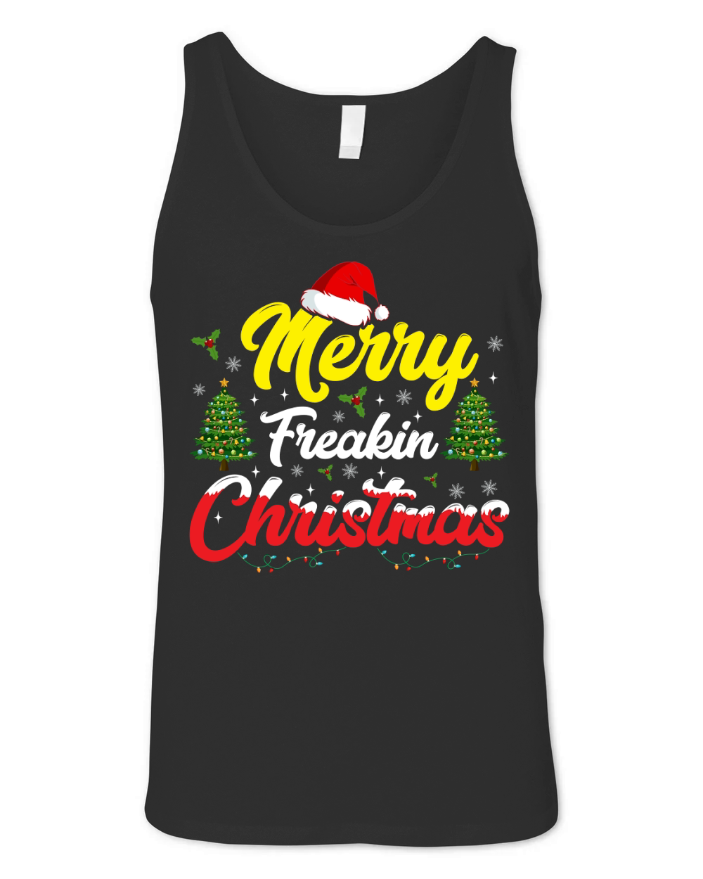 merry freakin christmas Unisex Jersey Tank
