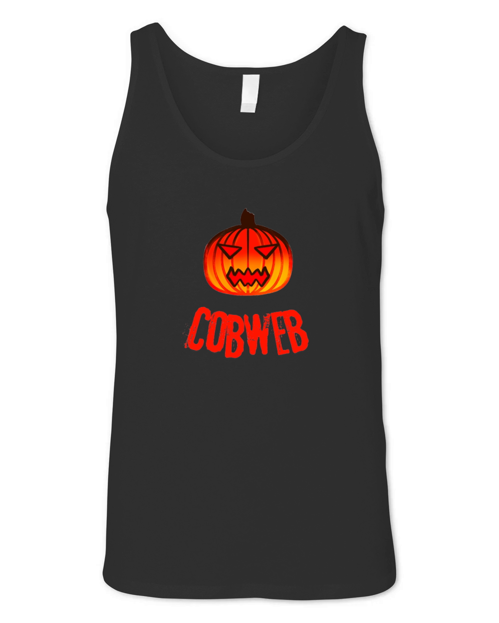 Pumpkin Cobweb Unisex Jersey Tank