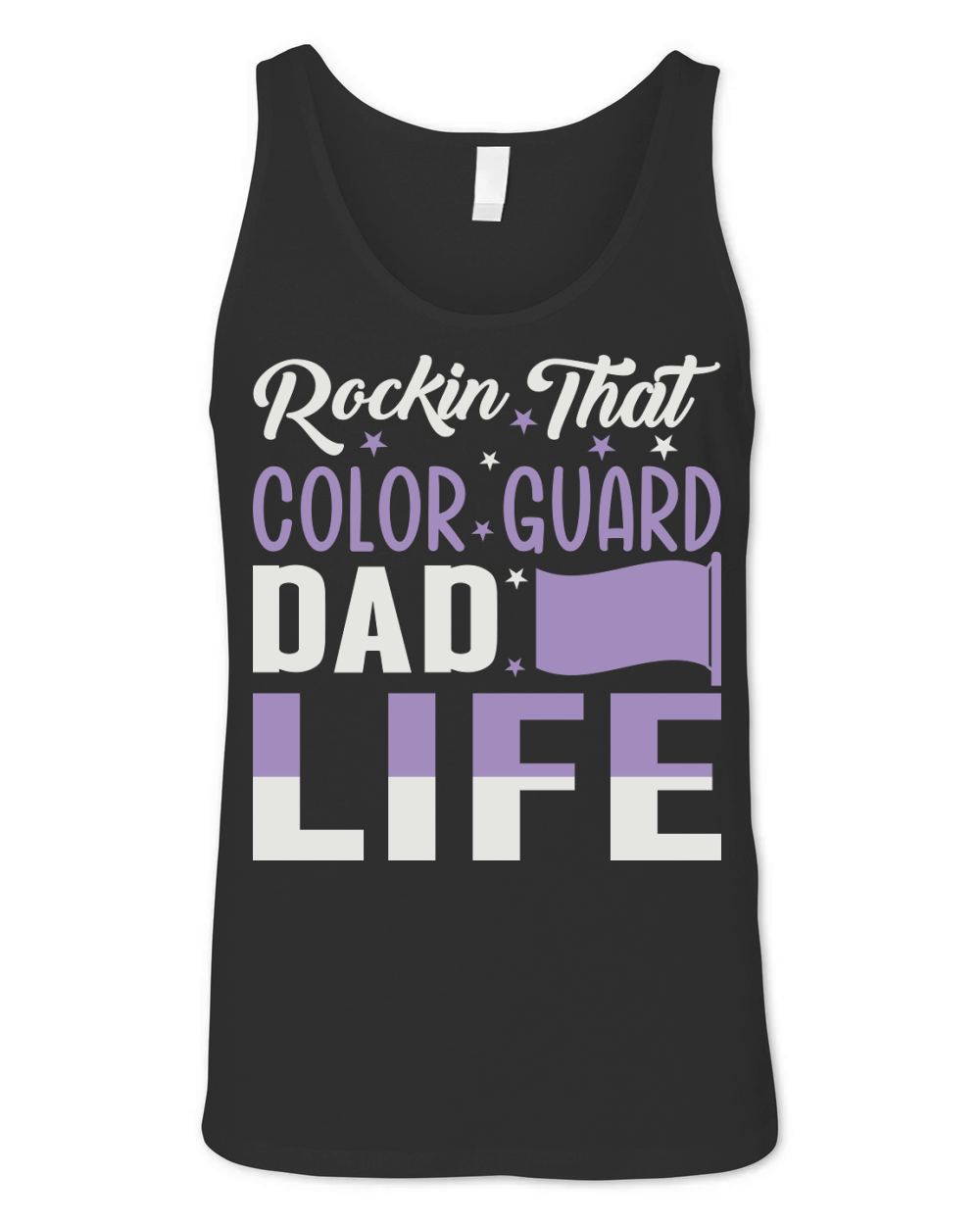 Rockin That Color Guard Dad Life 06 Unisex Jersey Tank